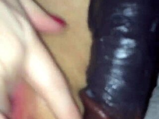 Spouse Enjoys Intense Session with Large Toy