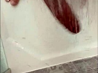 Showering My Muscular Bodybuilder DICK With Blonde Hair And Blue Eyes In Bath