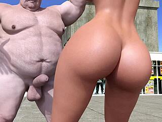 I feel so turned on watching Emma dance provocatively in public with her big ass and sexy moves like a wild prostitute.