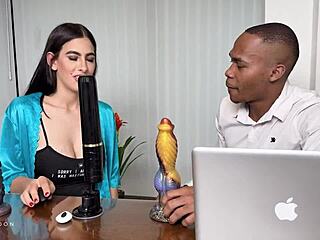 Oh wow, can this Colombian nympho Alicia Trece handle that massive BBC from Brandon Cruz in wild interracial creampie action?!