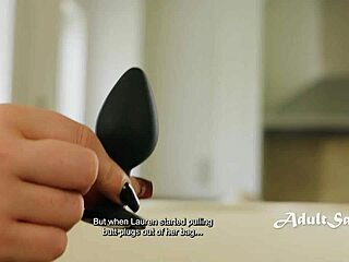 Brunette and redhead milfs explore anal strapon play