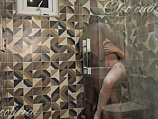 uh, my muscular friend followed me to the bathroom for some big cock fetish action with this sexy latina pornstar cleo cadillac.