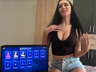 Nutaku Lust Goddess cosplay turns into teasing lingerie ride in POV, game over 😈