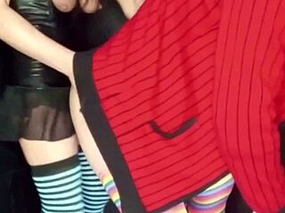 brunette milf lola pegs with strap on