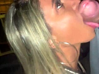 I sucked off a fan right in the street, fulfilling his dream of public oral sex finish