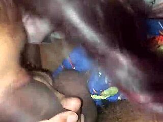 quick deep throat session hidden away with intense blowjob and facial from big black cock lover.