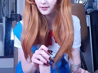 Asuka dominates Shinji.