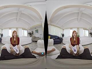 whoa check out milfvr where horny redhead lauren phillips gets blackmailed into wild pov hardcore with her hairy pussy