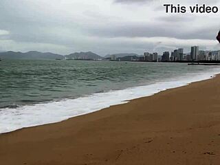 Public Dick Flashing Leads To Huge Cumshot On Her Beautiful Tits At Beach