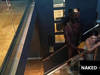 hey star athlete, you breaking rules by fucking the head cheerleader in interracial doggystyle with that monster cock?