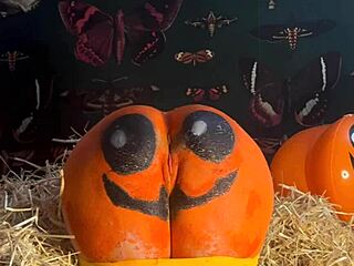 teen gets double creampie. it happens in pumpkin patch with big cock pounding.