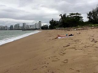 Public Dick Flashing Leads To Huge Cumshot On Her Beautiful Tits At Beach