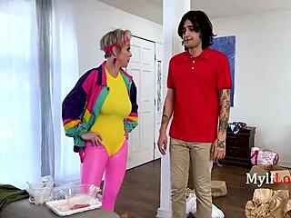 Hey, you wanna slip into my yoga pants? This Asian milf is ready for rough riding!