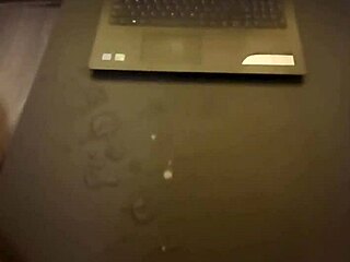 Huge hard cock delivers massive cumshot in intense solo session