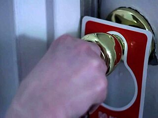 Intriguing lesbians Rilee Marks and Alice March explore fun in a hotel bathtub in LA.