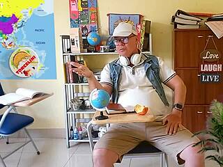 Teacher Everlain Teases Student Torcelini With Lingerie Striptease And Dirty Talk In Intense Interview