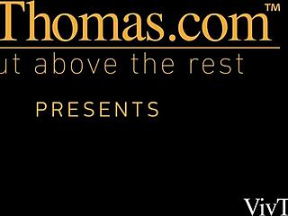 Hey, sexy Naomi Bennett is playing with her lover's big beautiful breasts and spanking that curvy ass in hot lesbian fun!