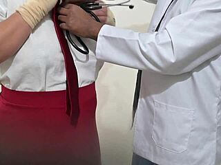 indian doctor assists student during hospital visit with friend