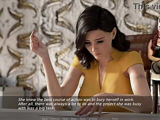 BIG TITS MILF TEACHER IN CORSET AND STOCKINGS DOMINATES IN COSPLAY GAME!