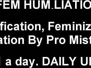 you look so much better dressed as a sissy in lingerie for femdom pov 😈