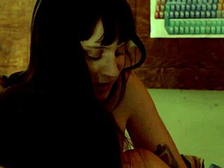 Young Brunette Dolls Indulge in Hairy Pussy Masturbation and Ass Licking