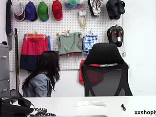 Shoplifter Vanessa Sky Bent Over Sucking Big Cock In Office For Naughty Pov Action