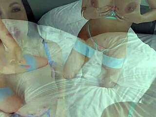 anastasia doll with impressive curves joins for playful group gathering in bedroom setting