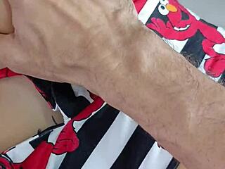 Amateur couple plays with 10 inch toy in close up homemade pussy piercing fun