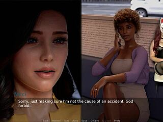 BIG TITS MILF TEACHER IN CORSET AND STOCKINGS DOMINATES IN COSPLAY GAME!