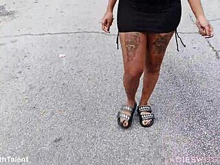 Pretty Impala Outdoor Adventure in Sexy Dress