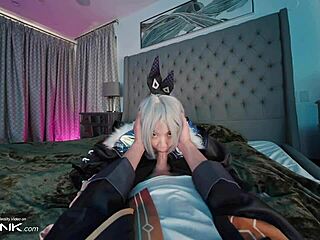 why don't you watch this asian silver wolf deeply suck and fuck hard in that honkai star rail cosplay parody?