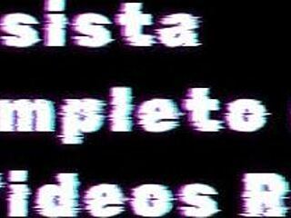 Young brazilian curvy girl rubs her spots in bedroom solo session.