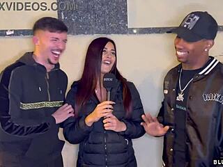 street casting leads to intense amateur threesome with bbc