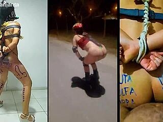 Exercising the slut samanta with bondage and fucking 😈🔗