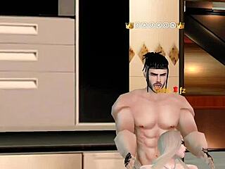 indulging in passionate anal with a voluptuous beauty