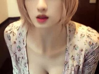 raw ladyboy and shemale crossdressing in solo masturbation video