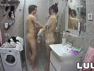 Whoa, Check Out This Webcam Couple's Steamy Homemade Shower Thrill!