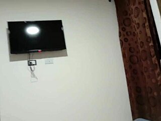 Amateur guy shares bed with mature woman in tense homemade encounter without touching