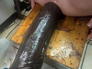 I pushed huge Hankeys toys deep, even three at once by the end for intense solo pleasure