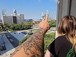 taking a walk through buenos aires with my young 18+ wife anal orgasm cum facial