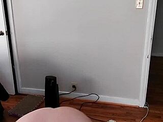 sexy bbw performs naked yoga in early morning