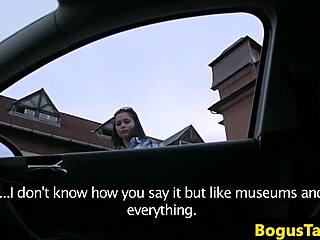 European Teen Doggystyled By Taxi Driver In Outdoor Public Voyeur Scene