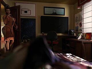 Playing with big tits and big ass in doll house fun