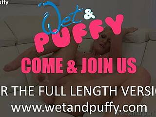 Wetandpuffy - Hot Blonde Fingering Puffy Wet Pussy To Hard Orgasm With Glass Dildo