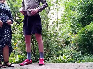 Sweet woman, can you help me pee? And pee while standing too?