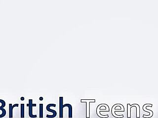 British college student in goth costume stuffs panties during first-time solo fetish play