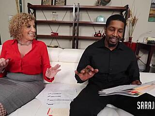 Naughty nympho Sara Jay sucks licks rides hard cock in heels stockings