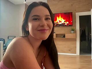 hot busty 18yo teen 18+ gives ultimate morning blowjob