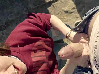 this amateur whore craves deepthroat action outdoors, meeting a stranger in the forest for intense cock play and wild screams