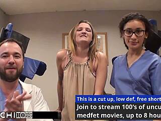 Human Guinea Pig Endures Mandatory Hitachi Orgasms from Nurse